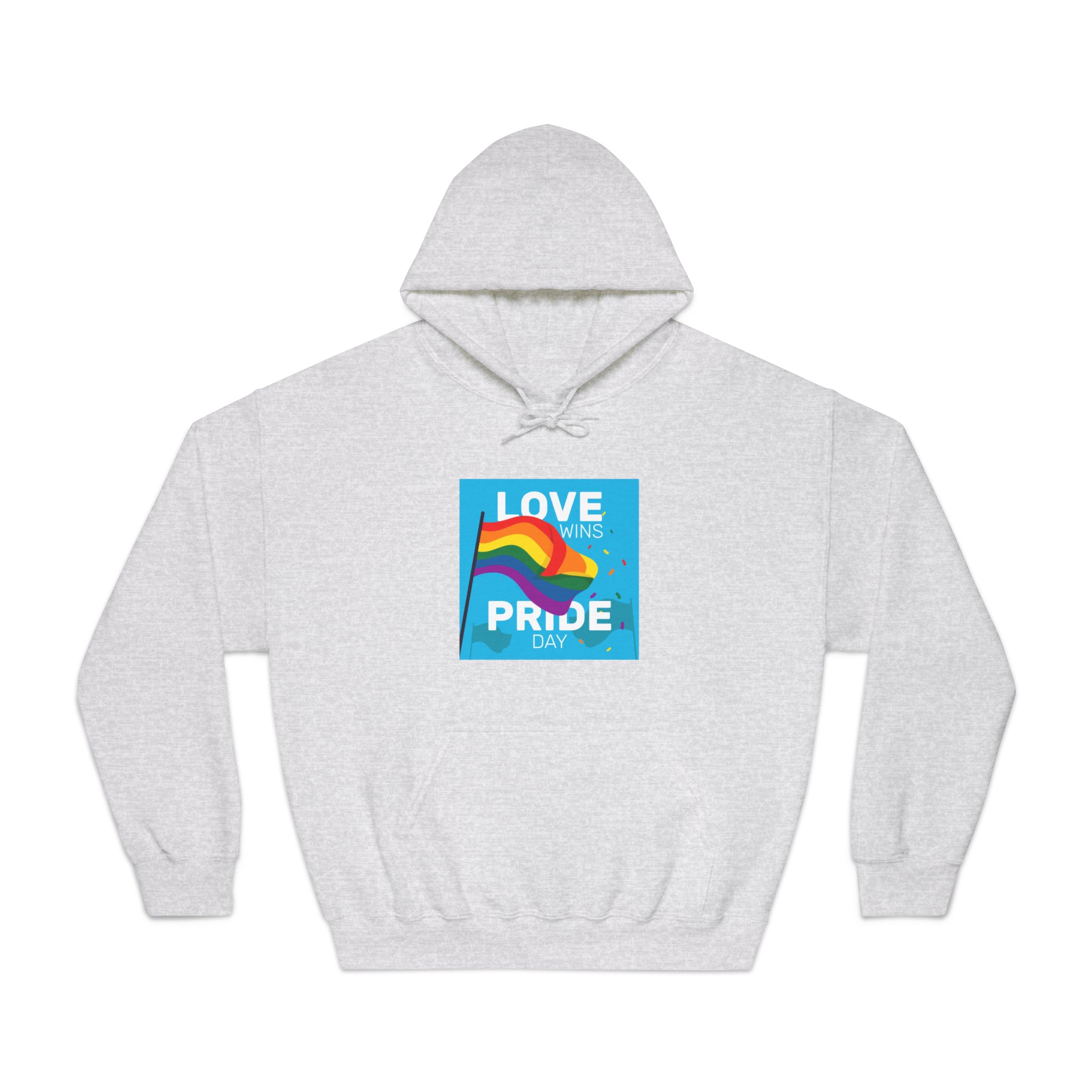 Pride Day Event With Rainbow Flag Unisex Dryblend Hooded Sweatshirt - Image 5
