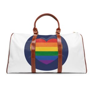Lgbt Pride Month June Lesbian Gay Bisexual Transgender Lgbtq Flag Rainbow Vector(5) Waterproof Travel Bag