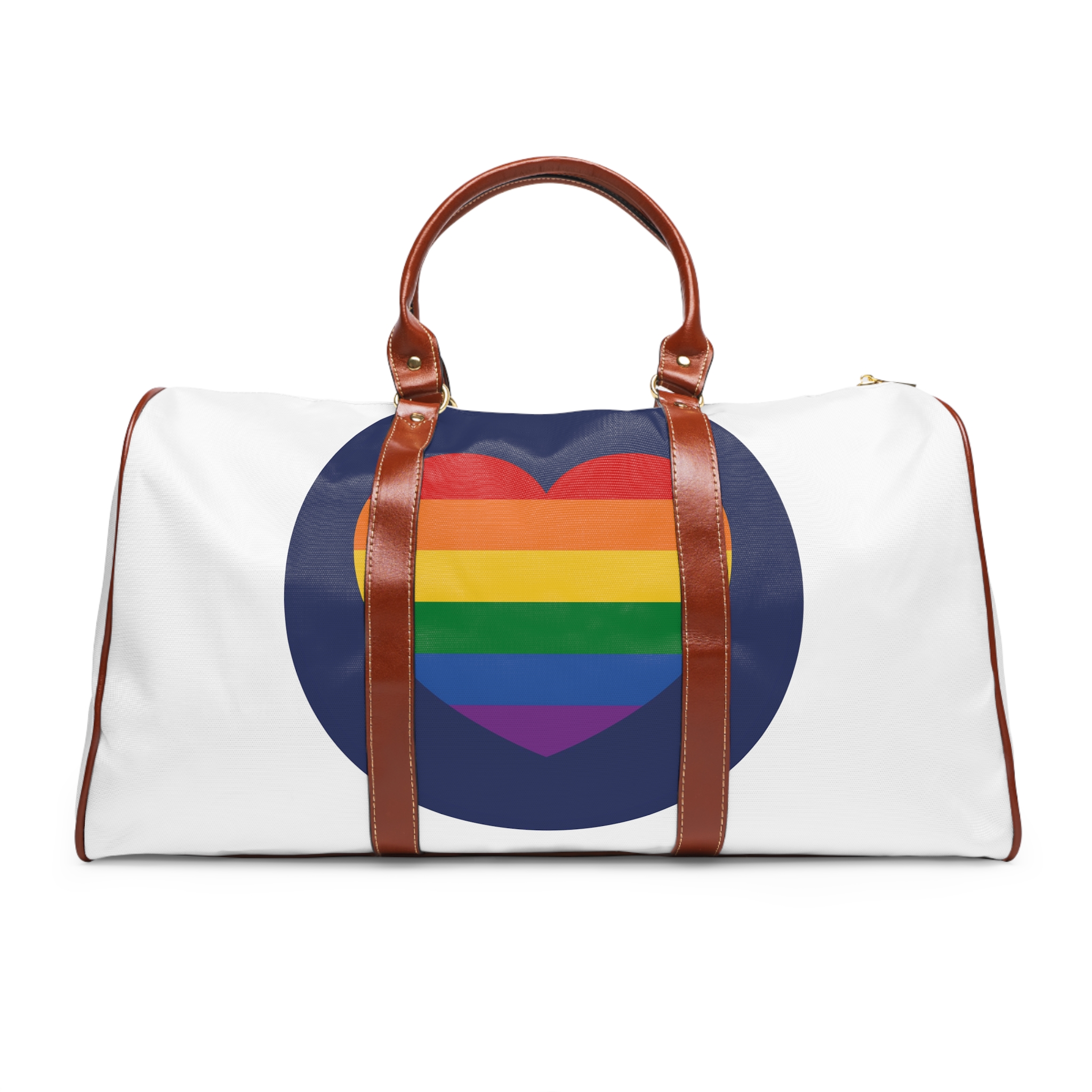 Lgbt Pride Month June Lesbian Gay Bisexual Transgender Lgbtq Flag Rainbow Vector(5) Waterproof Travel Bag