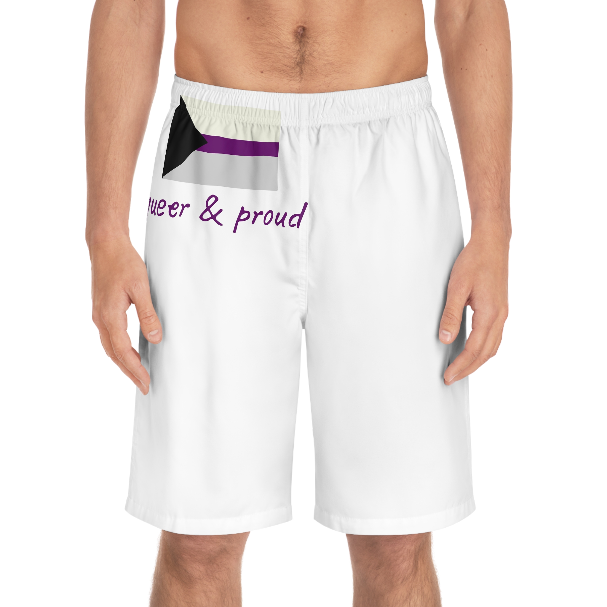Colorful Demisexual Pride Flag Happy Pride Day Lgbtq Community Pride Month Vector Hand Drawn Doodle Posters Stickers Logo Cards Mens Board Shorts Aop - Image 3