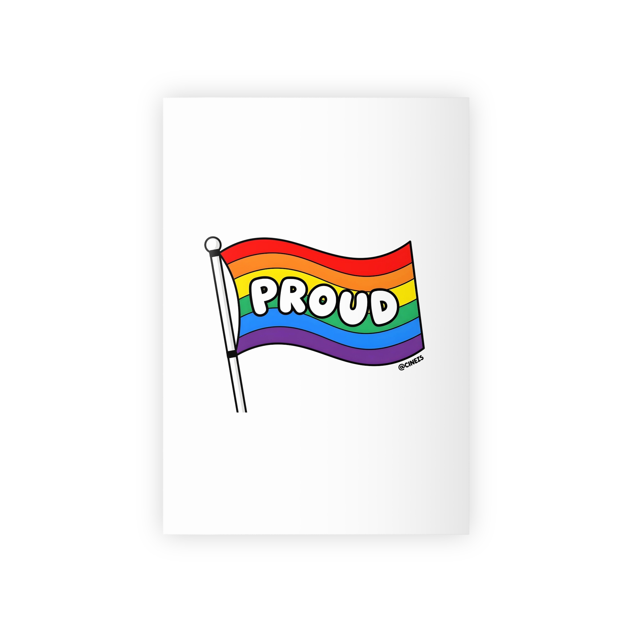 Proud Rainbow Flag Lgbtq Celebration Gift Wrapping Paper Rolls 1pc