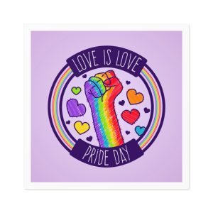 Pride Day Event Concept Laminate Stickers Square