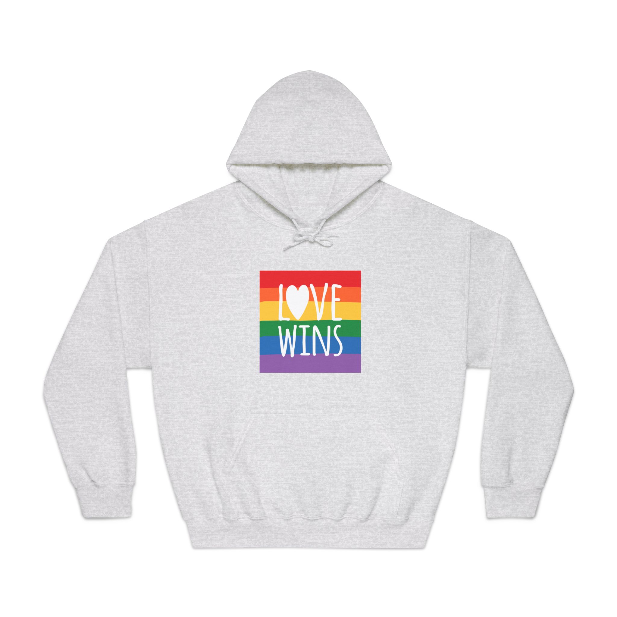 Lovewins Heart Hd 2 Unisex Dryblend Hooded Sweatshirt - Image 5
