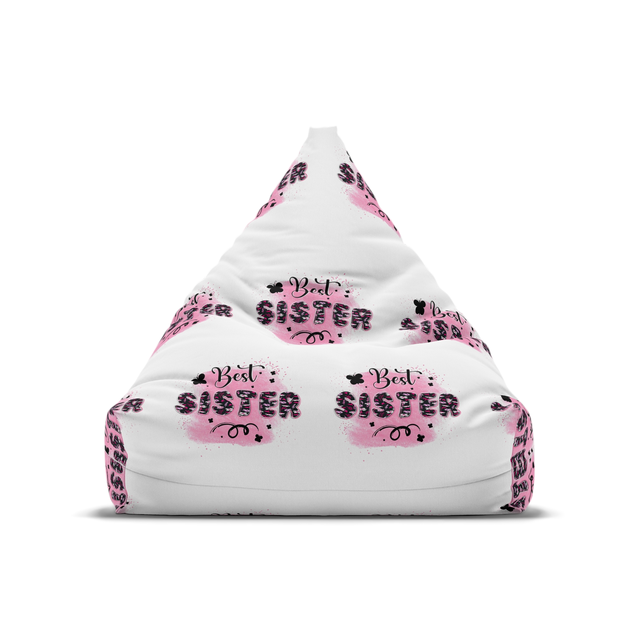 Best Sister Sublimation Tshirt Design Sister Tshirt Design Bean Bag Chair Cover - Image 5
