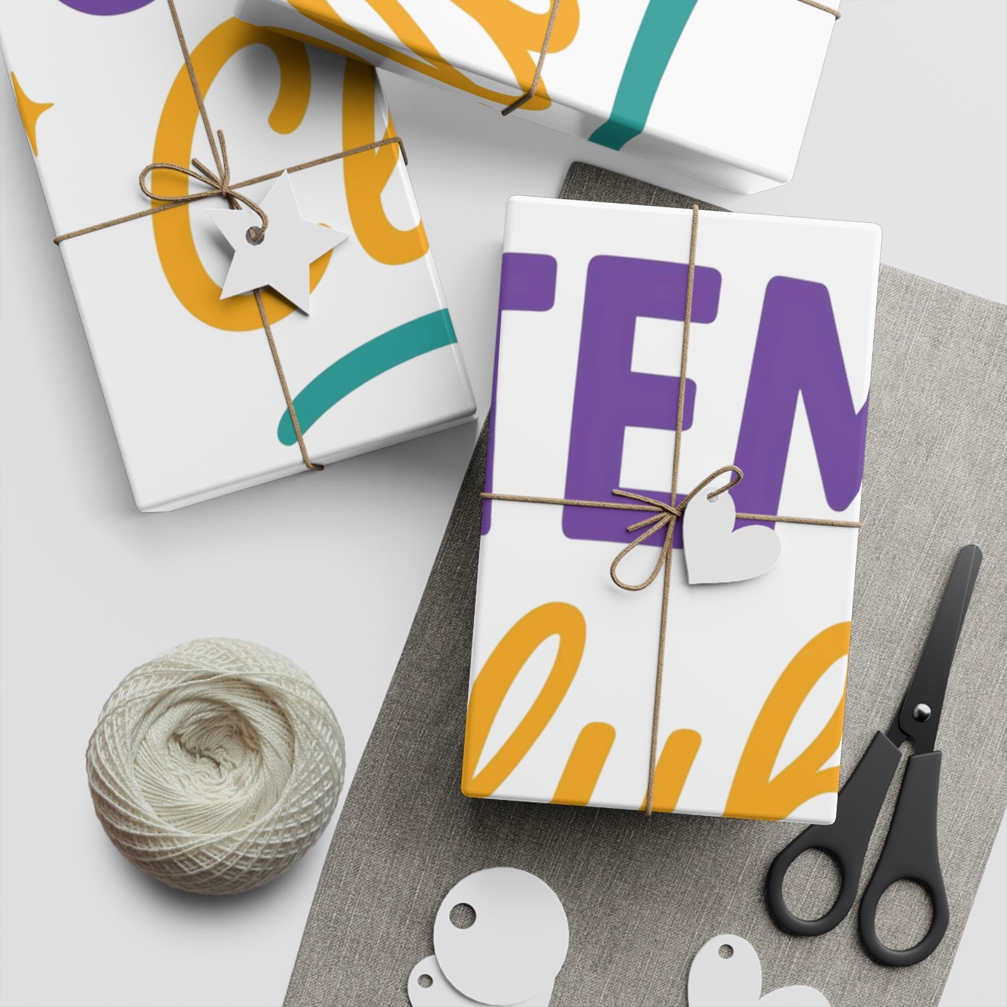 Vibrant Lgbtq Stem Club Logo Vector Illustration Featuring Bright Colors Playful Design Element Gift Wrapping Paper Sheets 1pc - Image 5