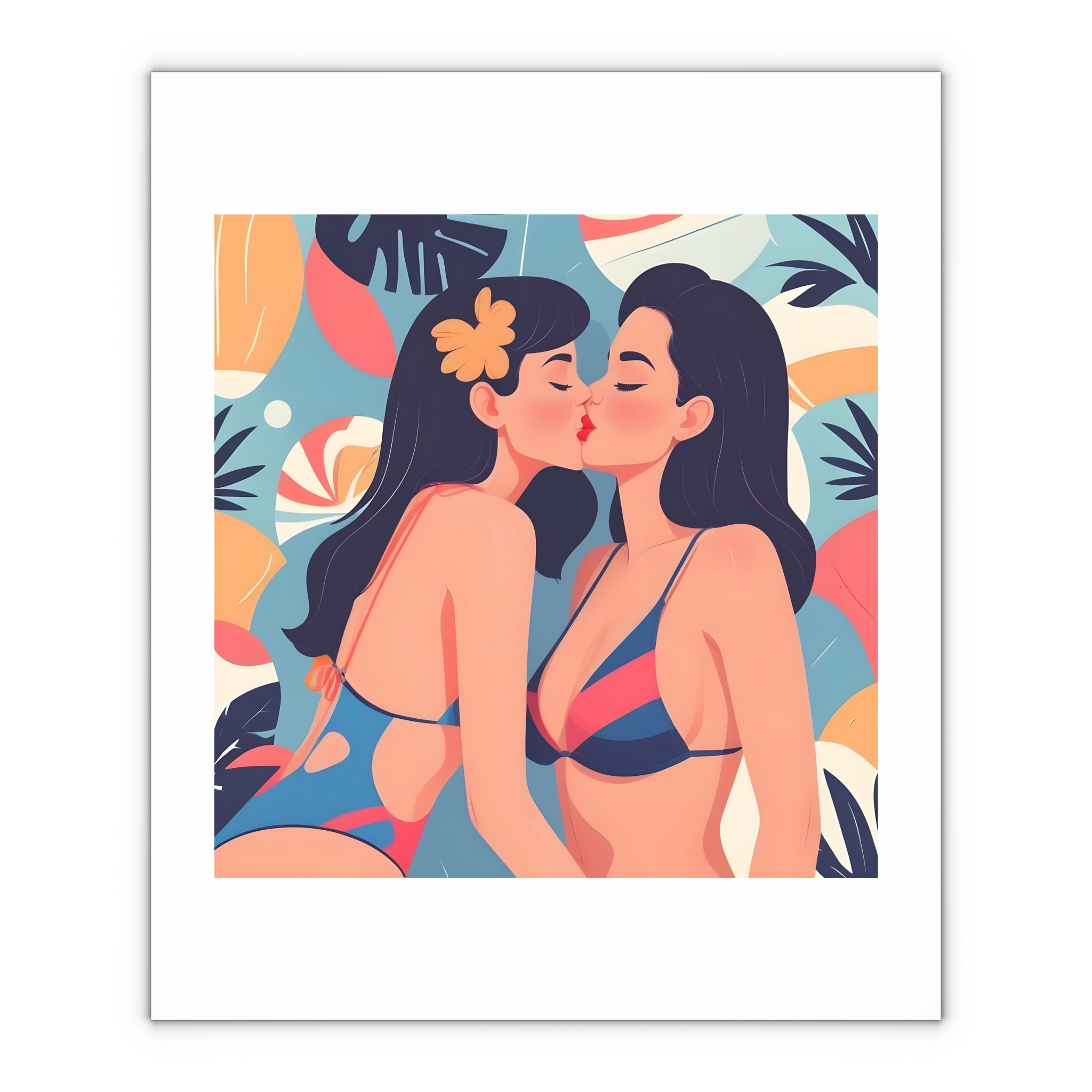 Lesbian Pride Design 7397DE Gift Wrapping Paper Sheets 1pc - Image 4