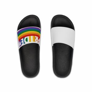 Lesbian Pride Design E2364B Mens Slide Sandals