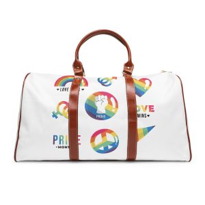 Flat Lgbt Pride Month Symbols Collection Waterproof Travel Bag