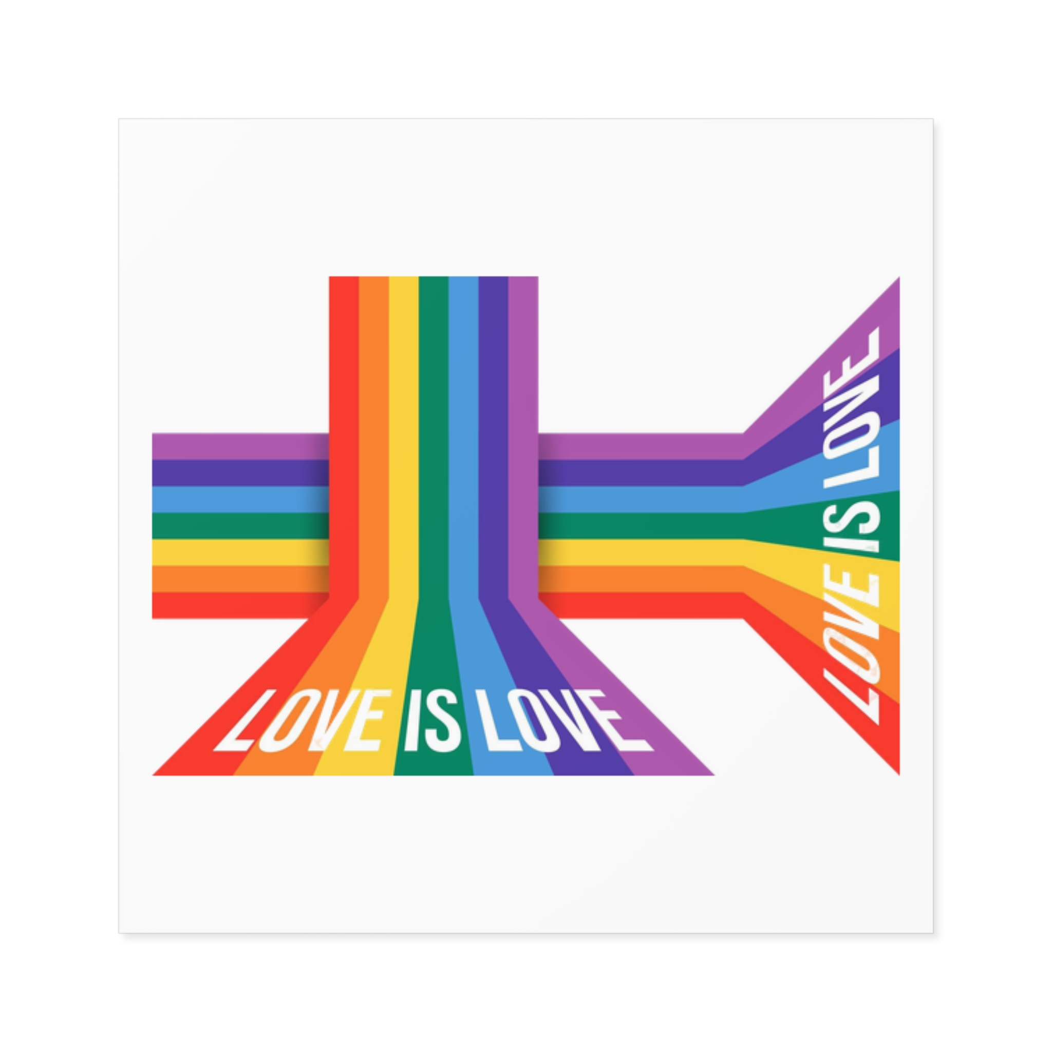 Pride Month Banner With Pride Lgbtq Rainbow Flag Vector Background Laminate Stickers Square - Image 9