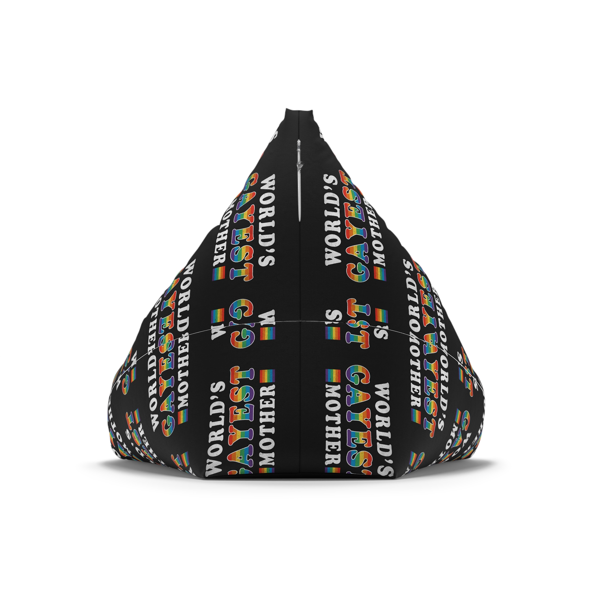 Mother Day Pride Rainbow Typography Vector Premium T Shirt(1) Bean Bag Chair Cover - Image 6