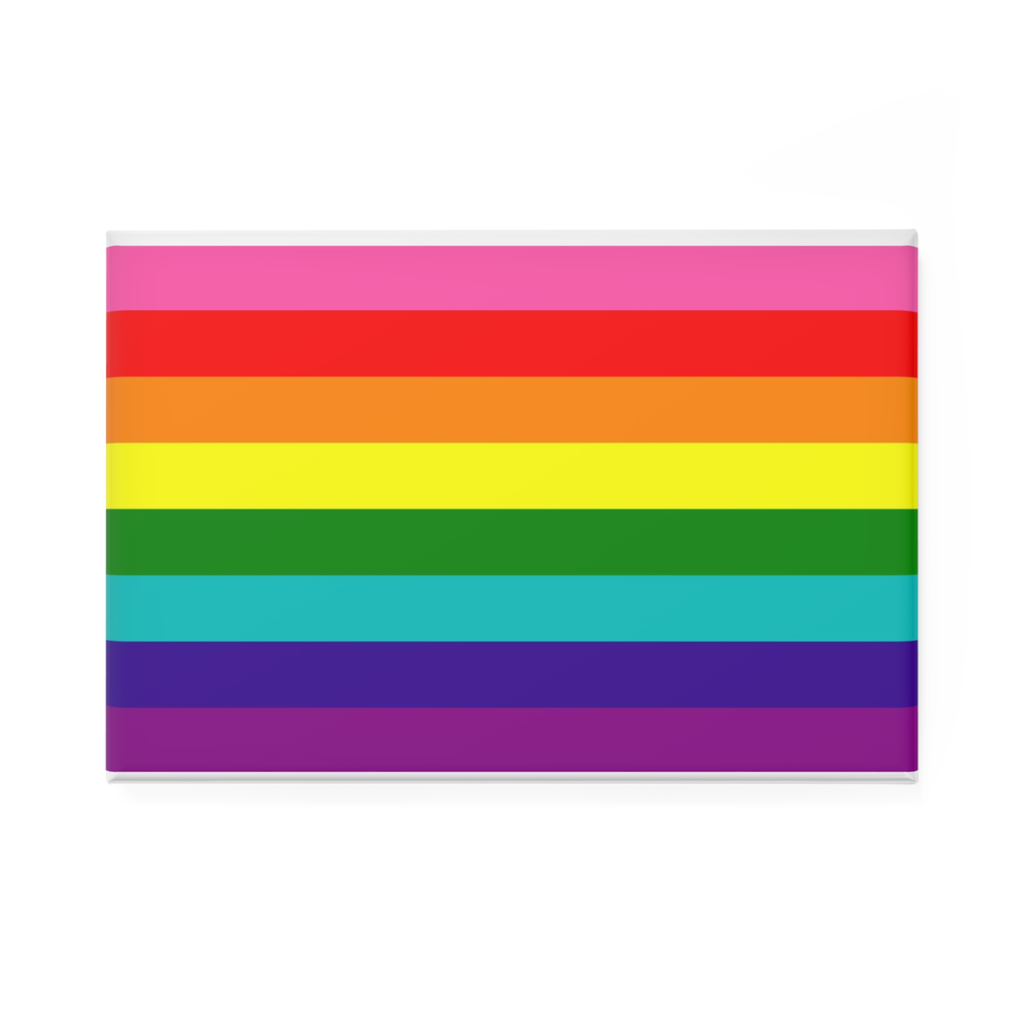 Gay Flag Rainbow Lgbt Pride Flag Global Symbol Equality Diversity Lgbtq Rights Love Acceptance Publi(1) Button Magnet Rectangle 1 And 10 Pcs