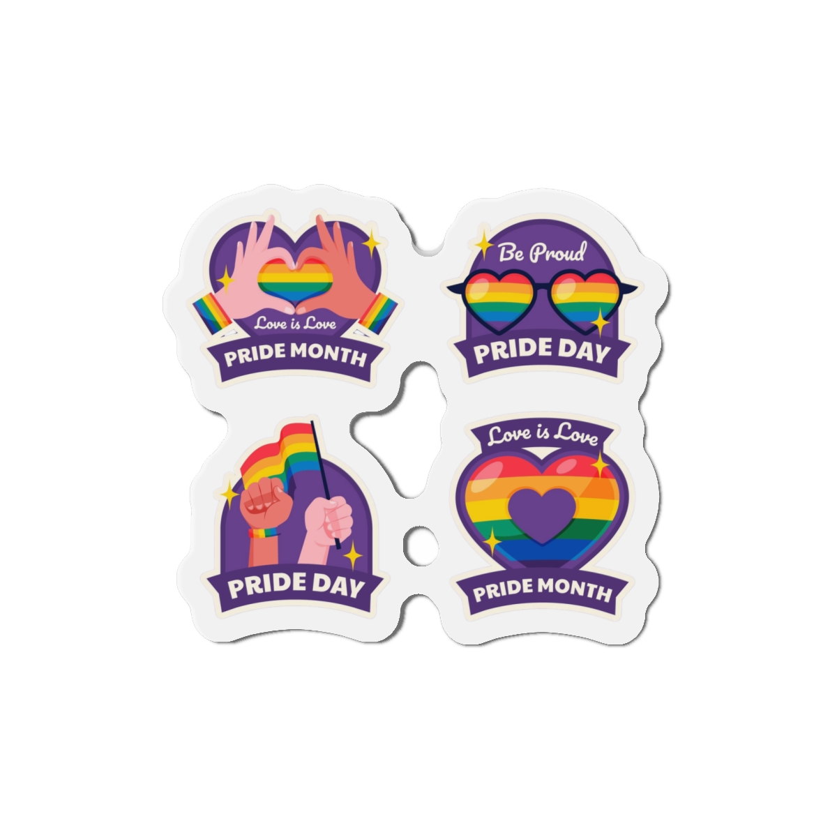 Labels Collection Pride Month Celebration Die Cut Magnets - Image 13