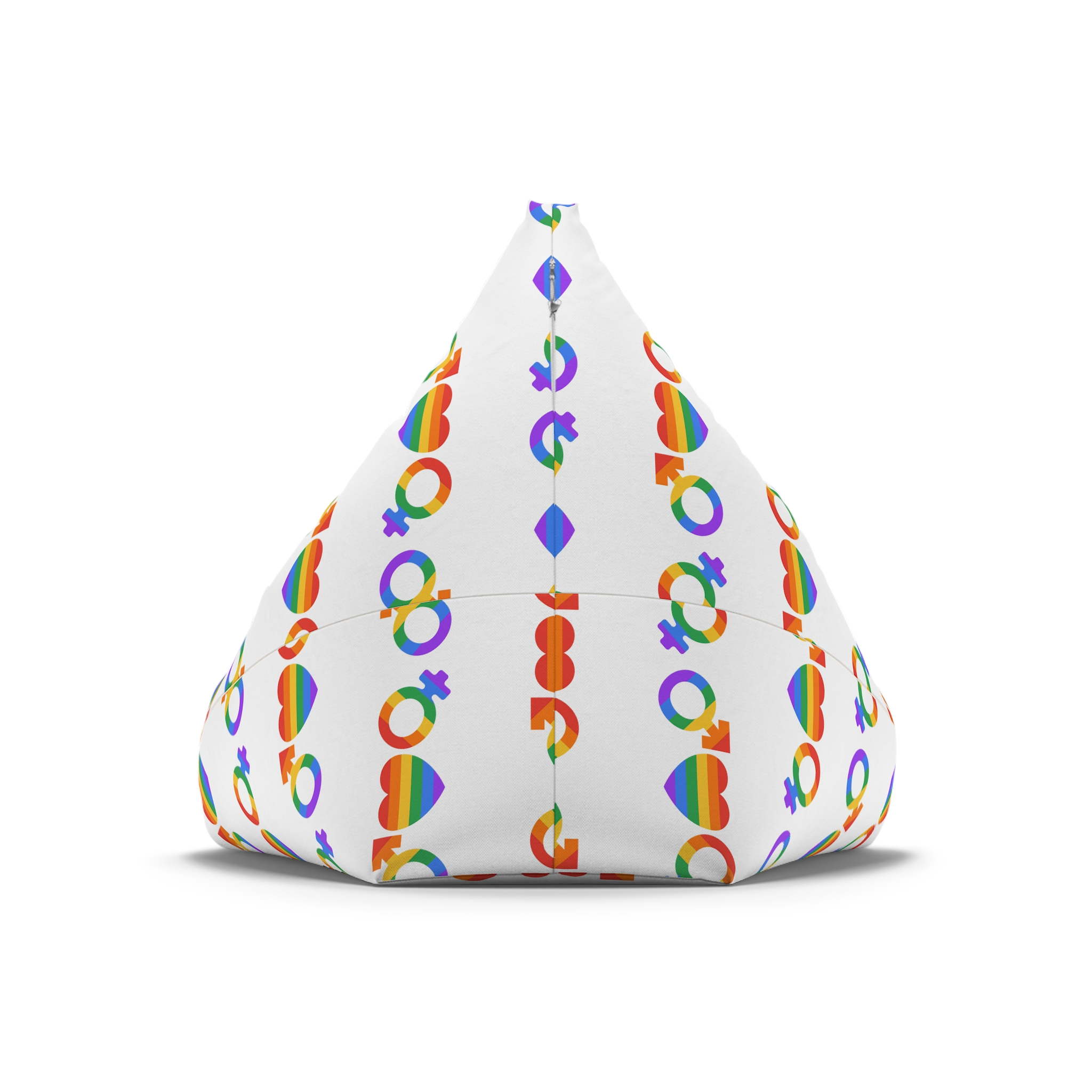 Lgbt Pride Month June Lesbian Gay Bisexual Transgender Lgbtq Flag Rainbow Vector(2) Bean Bag Chair Cover - Image 6