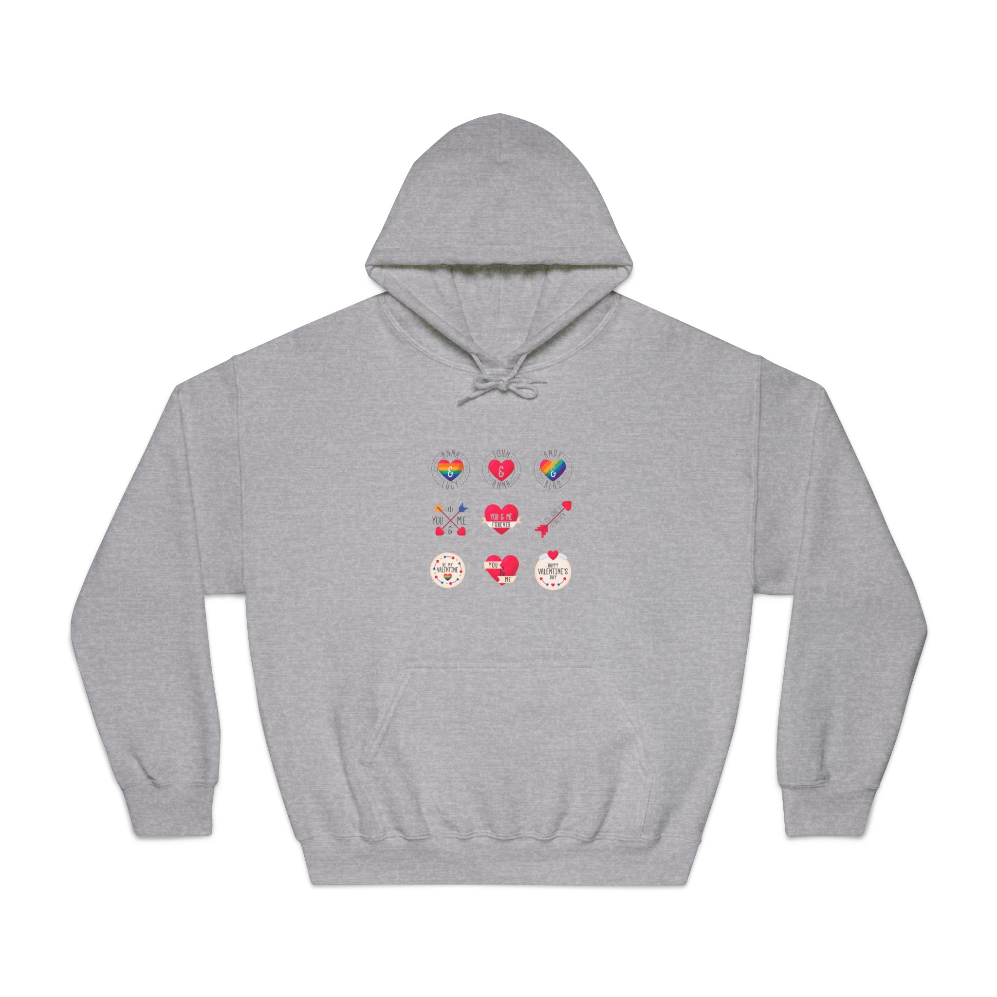 Lgbt Valentine S Day Label Collection Unisex Dryblend Hooded Sweatshirt - Image 13
