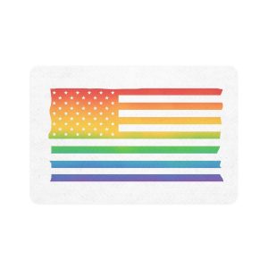 Pride Month America Concept Us Pride Month Flag1 Pet Food Mat 12x18