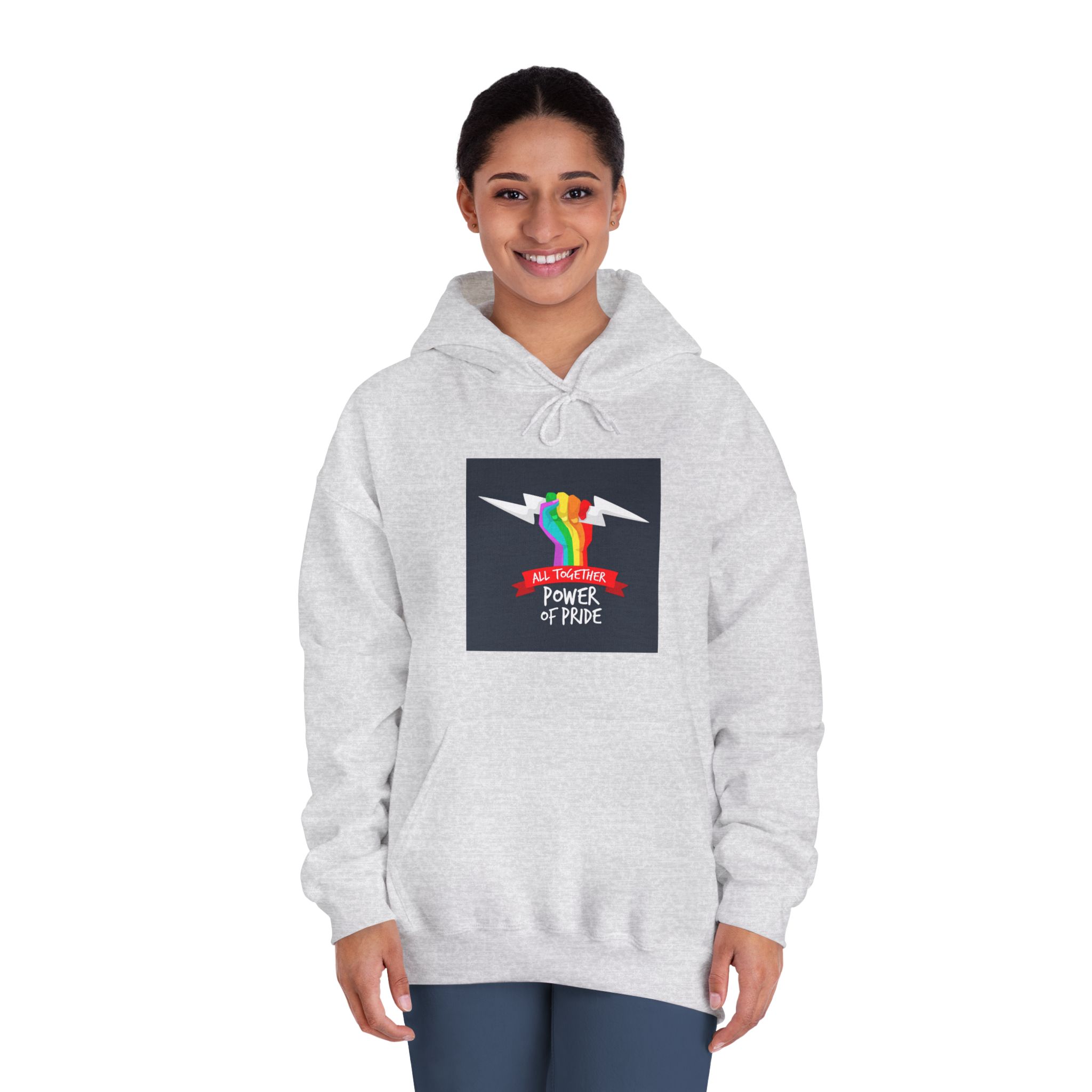 Pride Day Event Theme Unisex Dryblend Hooded Sweatshirt - Image 8