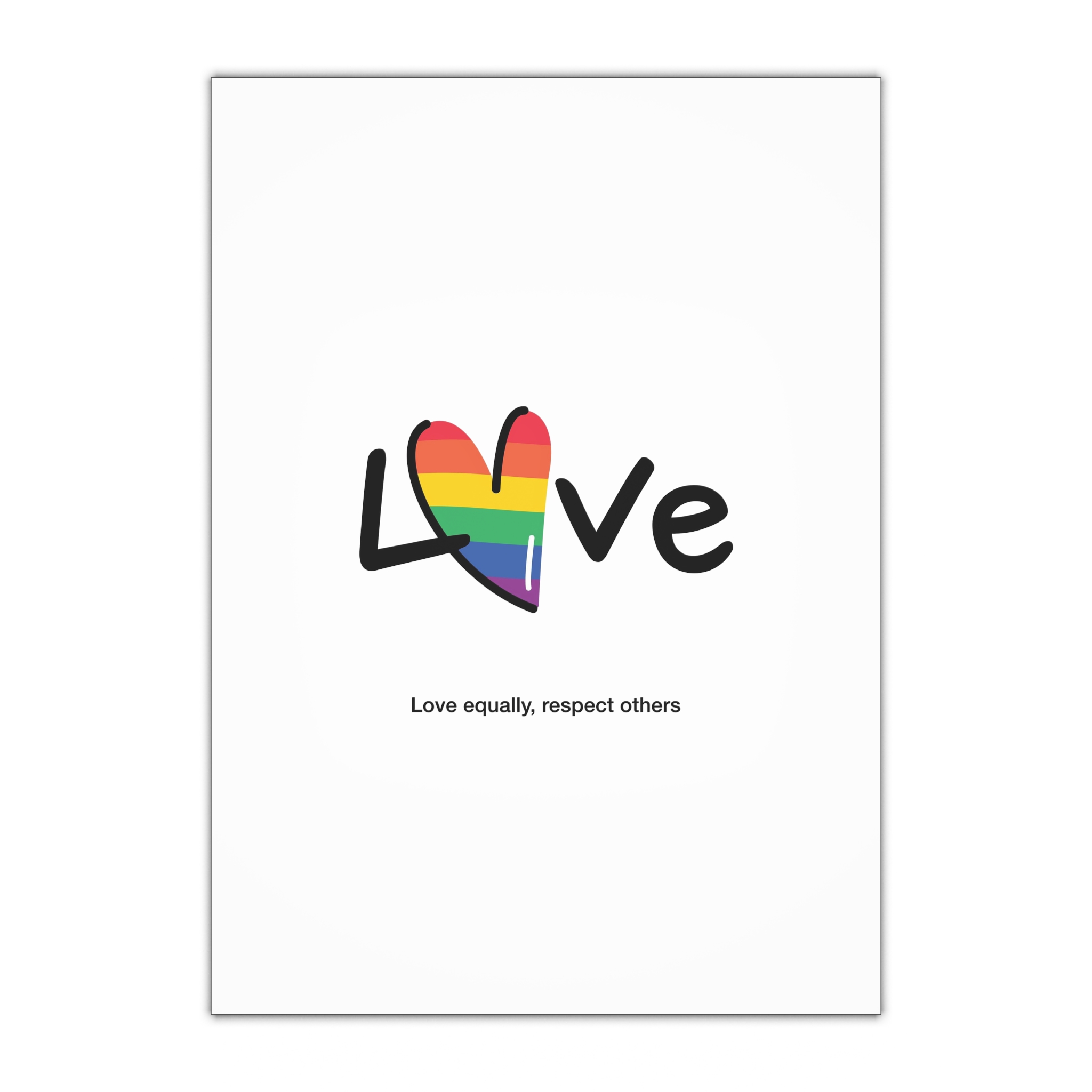 Love Letter Pride Rainbow Lettering Text Writing Pattern Freedom Love Heart Homo Colors Flag Parade(1) (1) Gift Wrapping Paper Sheets 1pc
