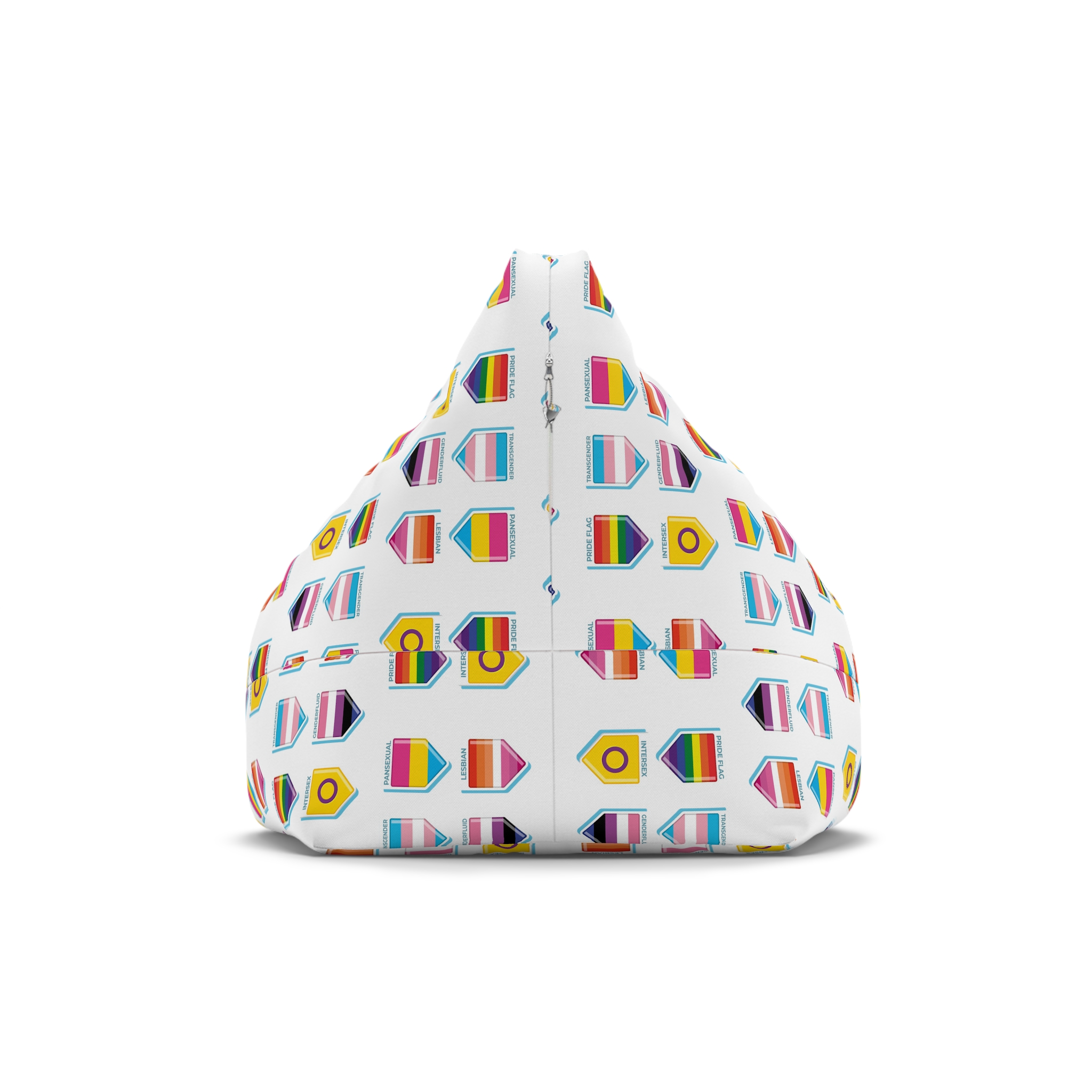 Flat Pride Month Lgbt Flags Collection Bean Bag Chair Cover - Image 2
