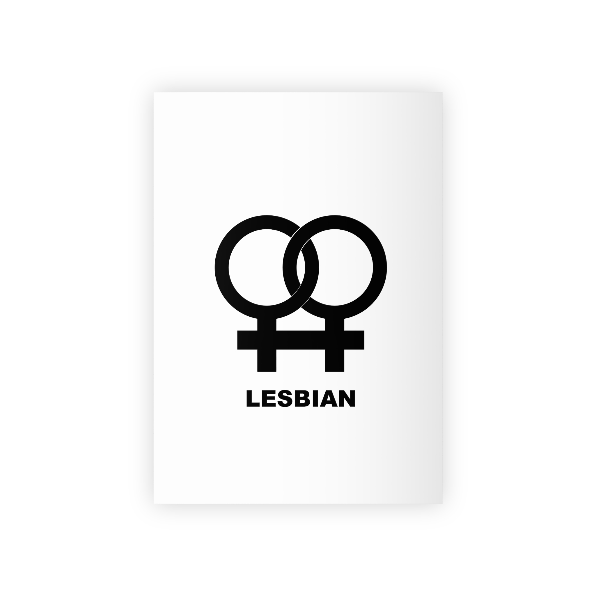 Gender Icon Symbol Vector Illustration Logo Template Gift Wrapping Paper Rolls 1pc