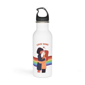 Pride Day People With Women Stainless Steel Water Bottle