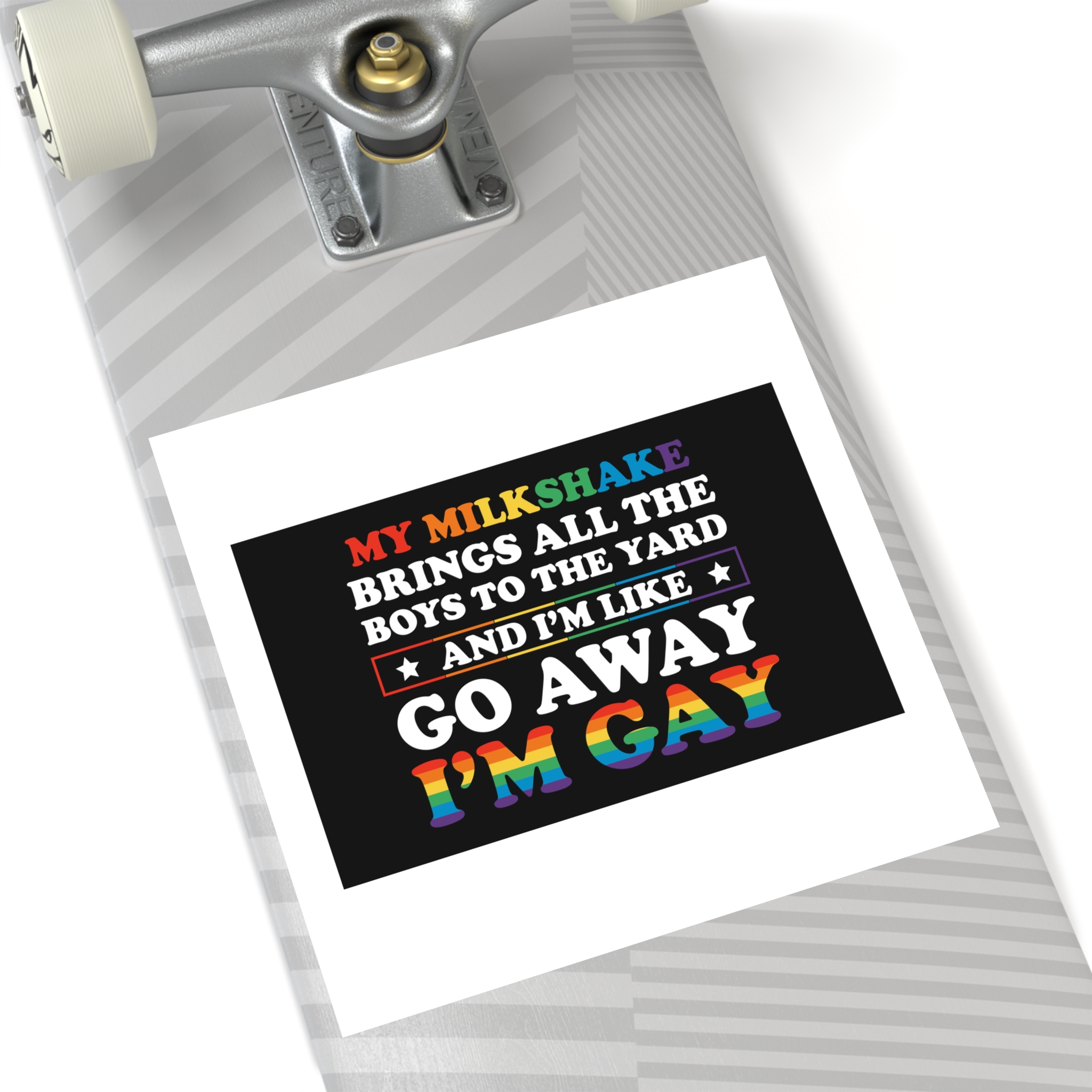 Pride Gay Lgbt Rainbow Tshirt Design Laminate Stickers Square - Image 56