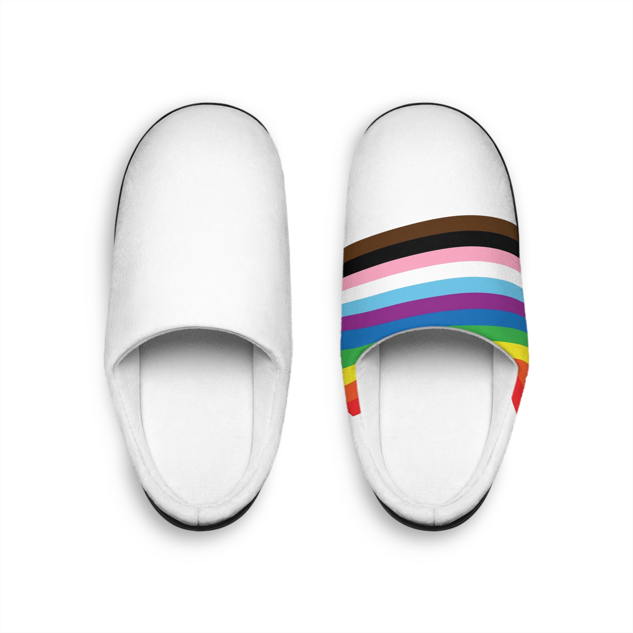 Vector Flat New Lgbtq Flag Mens Indoor Slippers