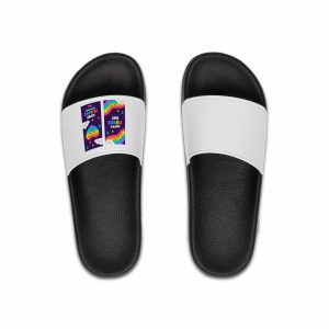 Flat Pride Month Vertical Banners Collection Mens Slide Sandals