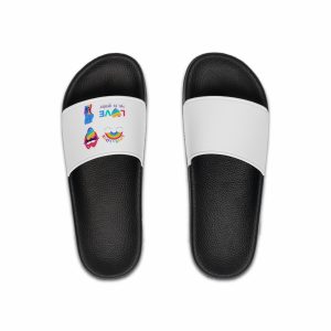 Flat Labels Collection Pride Month Celebration(2) Mens Slide Sandals