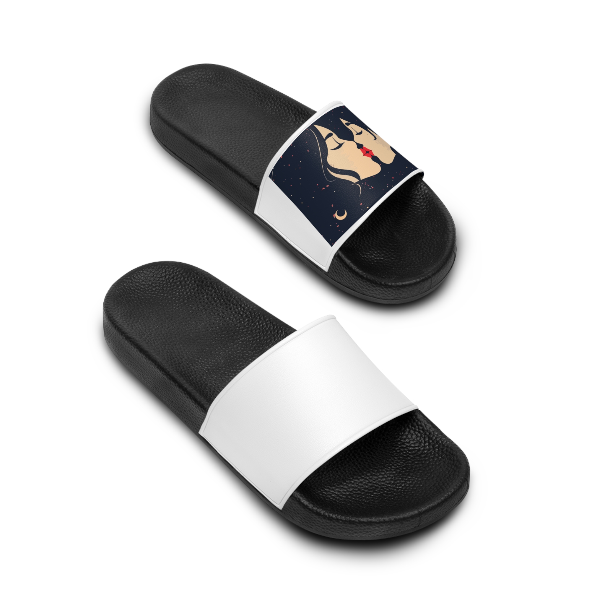 Lesbian Pride Design F63174 Mens Slide Sandals - Image 4