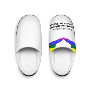 Vector Illustration International Day Against Homophobia Transphobia Biphobia Mens Indoor Slippers