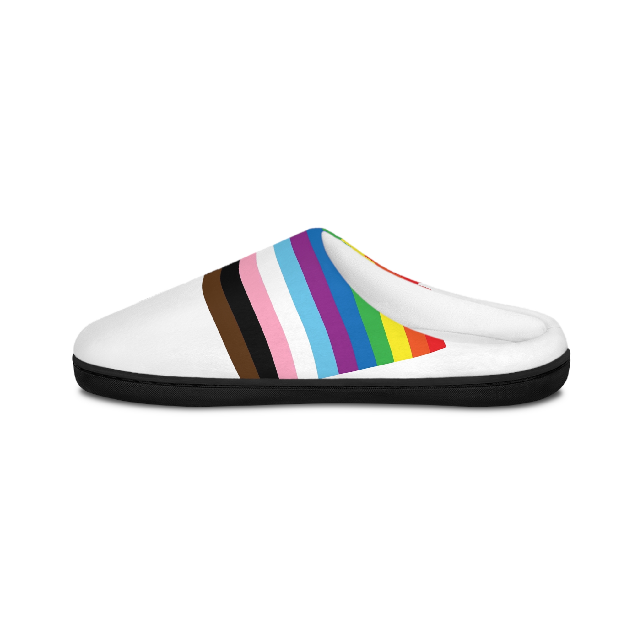 Vector Flat New Lgbtq Flag Mens Indoor Slippers - Image 3