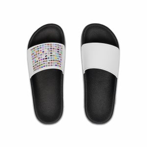 Colorful Lgbtq Pride Flags Collection Chart Representing Diverse Gender Sexual Identities Mens Slide Sandals