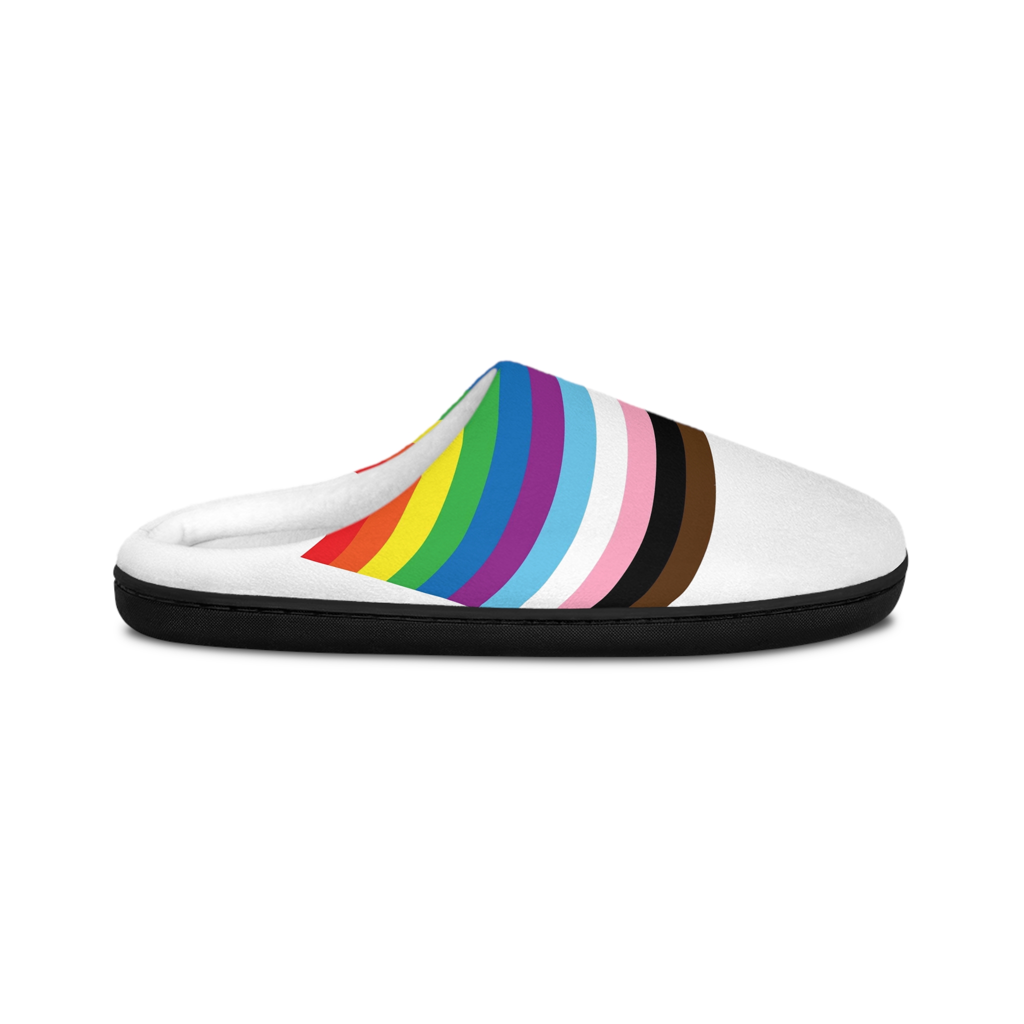 Vector Flat New Lgbtq Flag Mens Indoor Slippers - Image 2