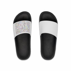 Circular Lgbtq Pride Flags Collection Chart Representing Diverse Gender Sexual Identities Mens Slide Sandals