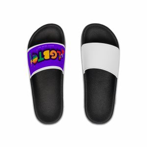 Lgbtq Community Banner Design With Illustration Gay Couple Mens Slide Sandals