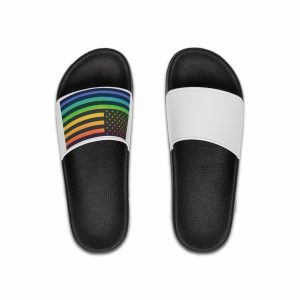 Lesbian Pride Design 02588D Mens Slide Sandals