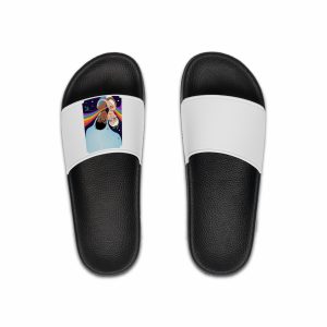 Interracial Lgbtq Men Romantic Relationships Cartoon Style Vector Card Mens Slide Sandals