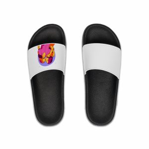 Cartoon Lesbian Kiss Illustration Mens Slide Sandals