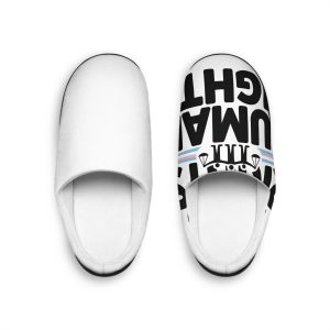 Trans Rights Human Rights T Shirt Design Isolated White Background Mens Indoor Slippers