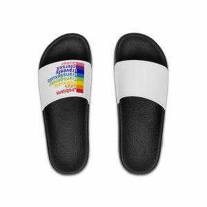 Lgbt Concept Motivating Phrase Colors Rainbow Decoding Abbreviations Lgbt Lesbian Gay Bisexual Transgender Transsexual Travesty Intersex Queer Mens Slide Sandals