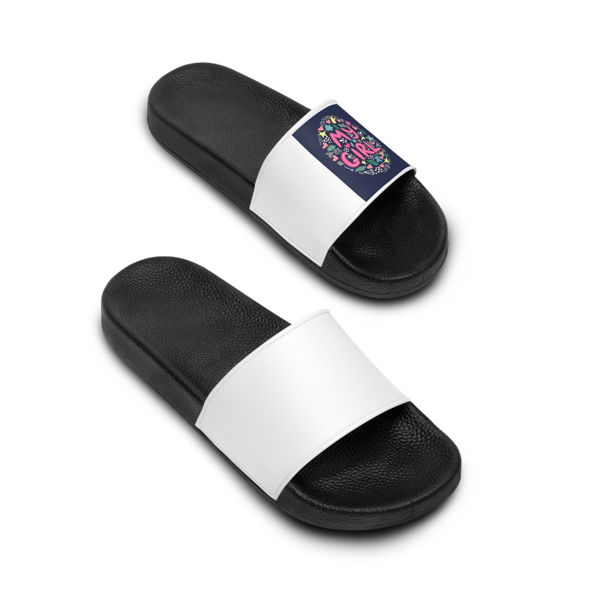 Lesbian Pride Design 8F6B22 Mens Slide Sandals - Image 4