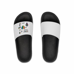 Lgbt Doodle Set Rainbow Flag Pride Month Vector Illustration Mens Slide Sandals