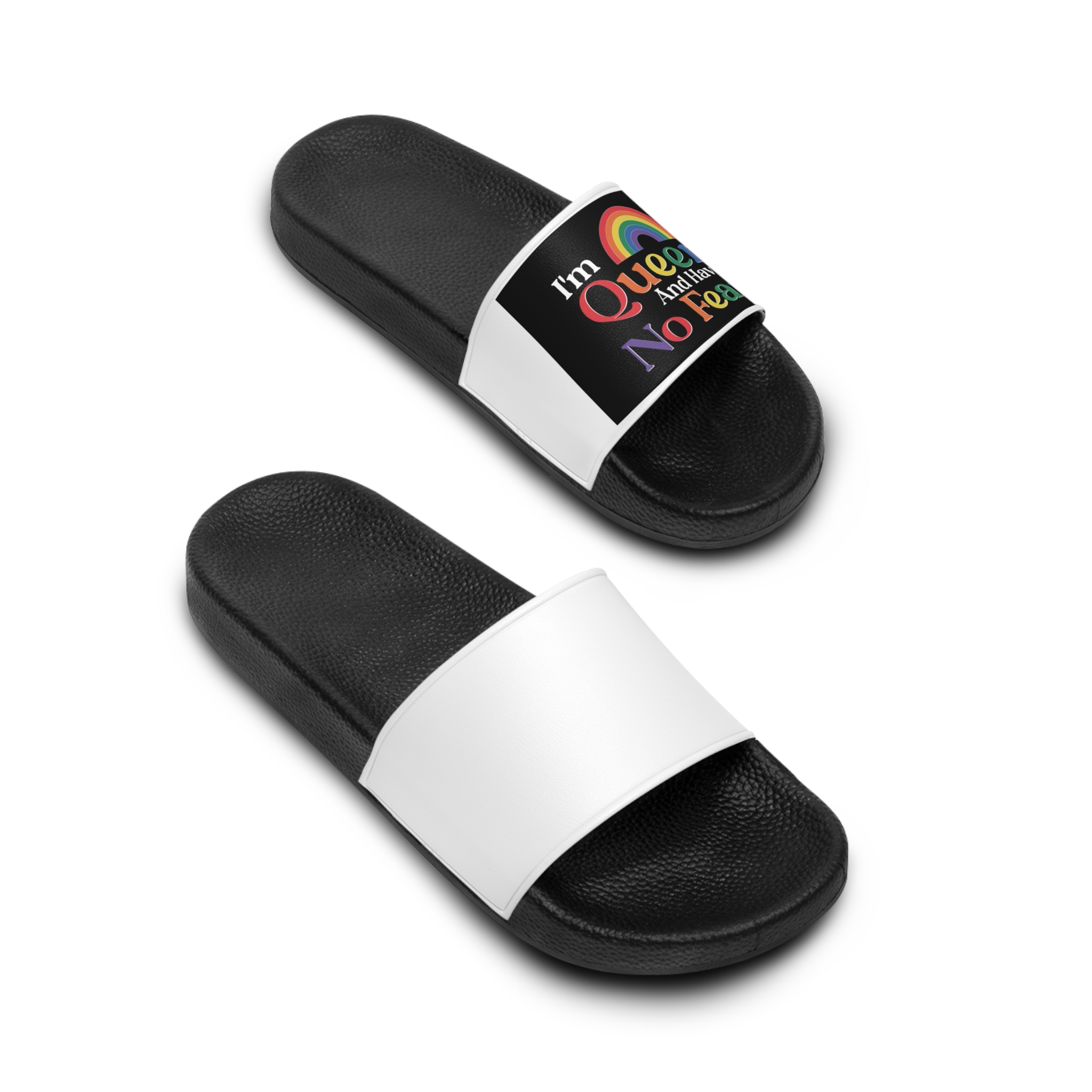 Lesbian Pride Design 4C8CF5 Mens Slide Sandals - Image 4