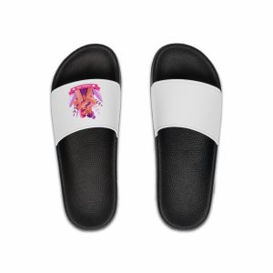 Flat Lesbian Kiss Illustrated Mens Slide Sandals