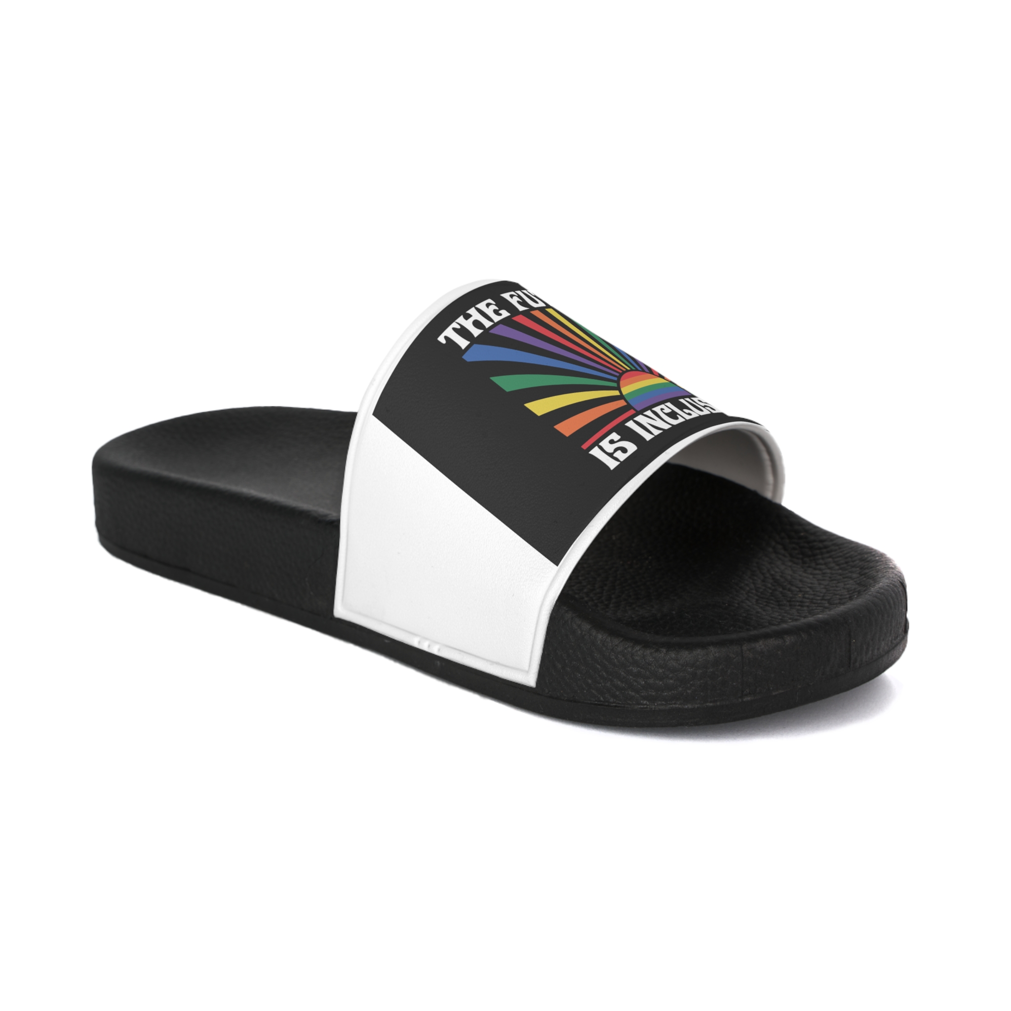 Lesbian Pride Design BBE611 Mens Slide Sandals - Image 2