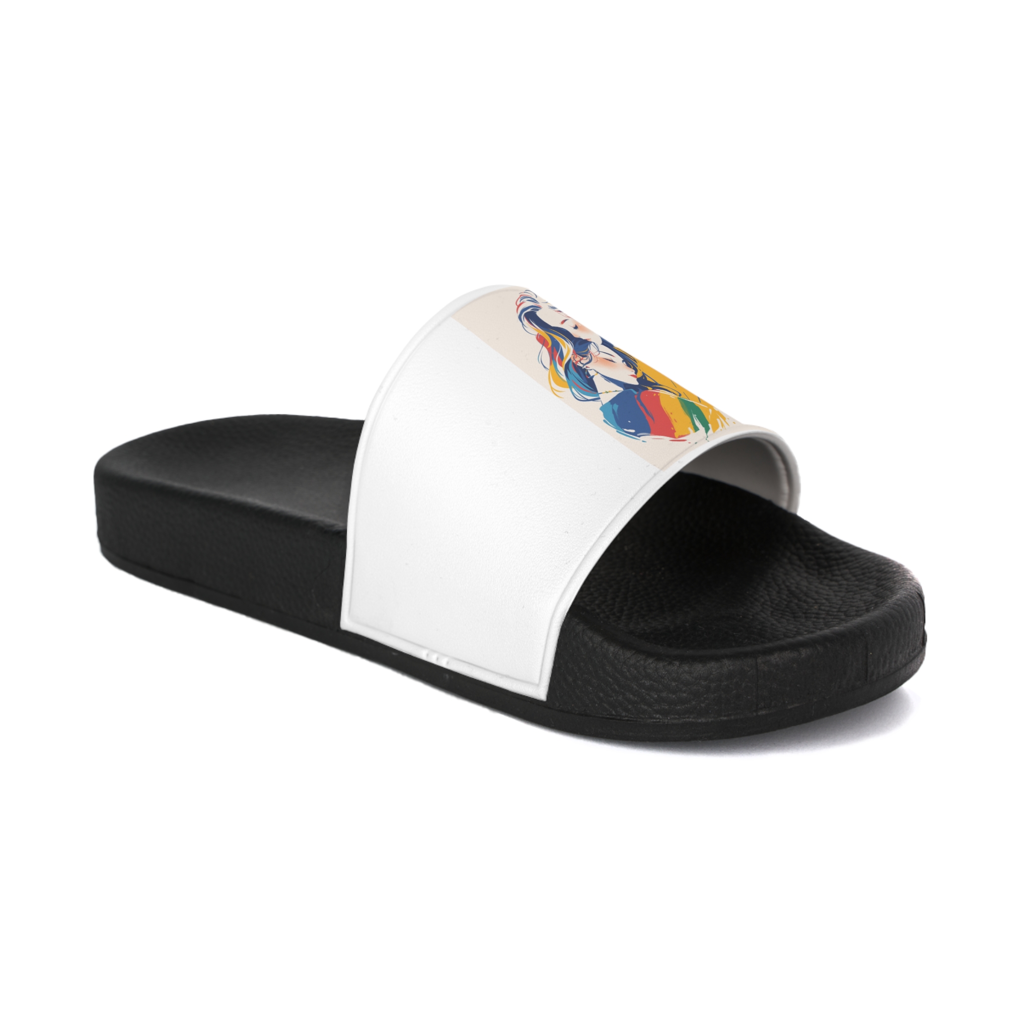 Lesbian Pride Design 1754C4 Mens Slide Sandals - Image 2