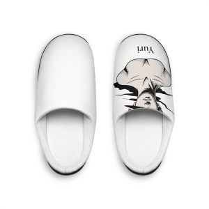 Yuri Lily Bloom Classical Sculpture Mens Indoor Slippers